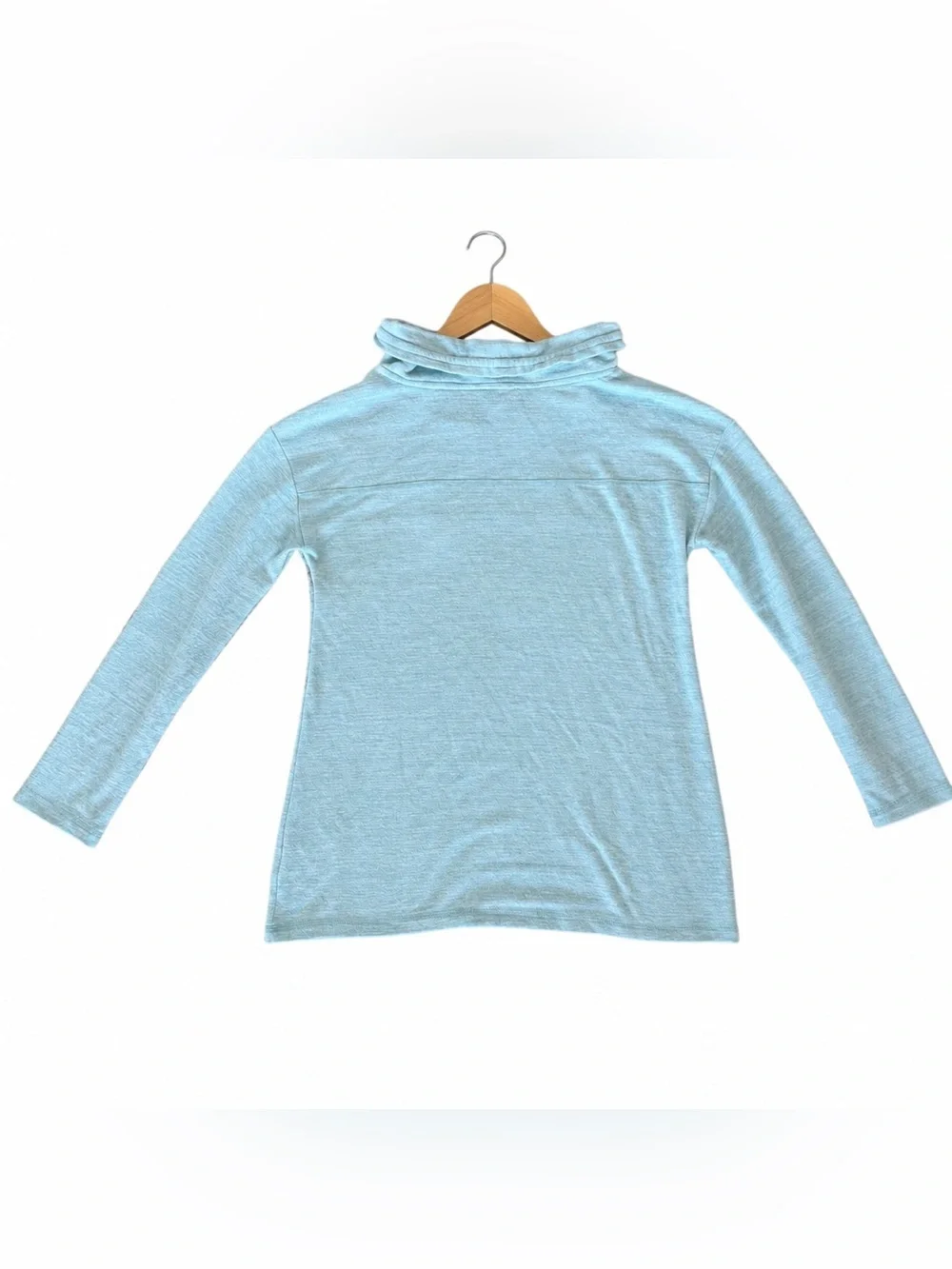 Talbots Womens Light Blue Loungewear Top And Pant Set, Cow Neckline, Size Medium - Picture 5 of 11